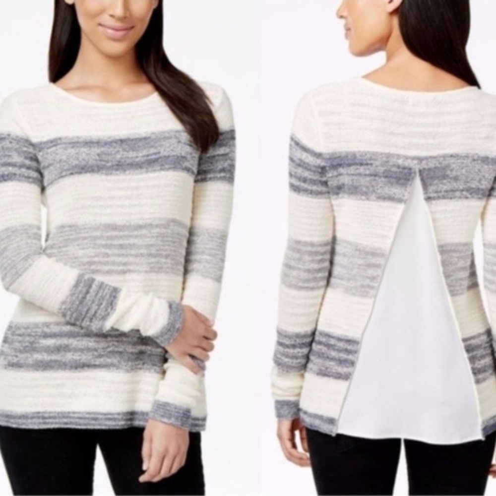 Calvin Klein Jeans Striped Split Back Contrast